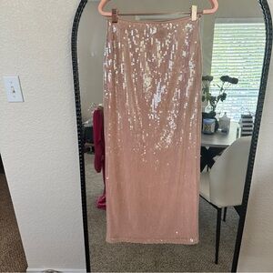 Abercrombie & Fitch Sequin Pink Pencil Skirt